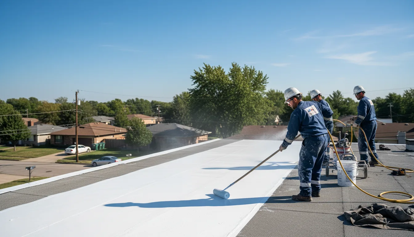 Commercial roof coating in Sachse, TX near me